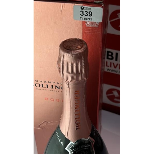 339 - BOLLINGER ROSE NV MAGNUM (1.5 LTR) IN GIFT BOX / APPEARS NEW / RRP �147.00 / H71