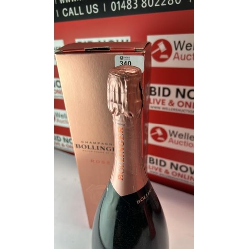 340 - BOLLINGER ROSE NV MAGNUM (1.5 LTR) IN GIFT BOX / APPEARS NEW / RRP �147.00 / H71