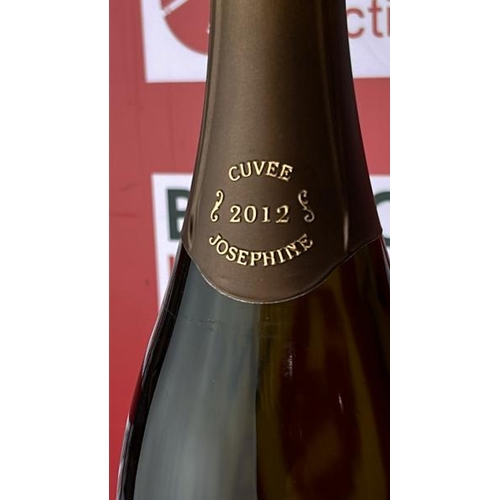 341 - 2008 JOSEPH PERRIER CUVEE JOSEPHINE BRUT WITH ONE CHAMPAGNE FLUTE / PLEASE SEE IMAGES  / H71