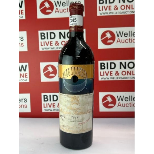 345 - 2019 CH�TEAU MOUTON ROTHSCHILD, PAUILLAC, BORDEAUX / RRP �2750.00 / NEW SEE IMAGES  / H72