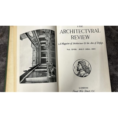 37 - X7 VINTAGE REFERENCE BOOKS SUBJECTS INCLUDE GOTHIC  ARCHITECTURE, WROUGHT IRONWORK AND SHOP FITTINGS... 