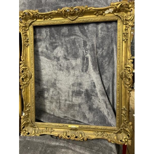 38 - TWO GILT PICTURE FRAMES WITH NAME PLAQUES 