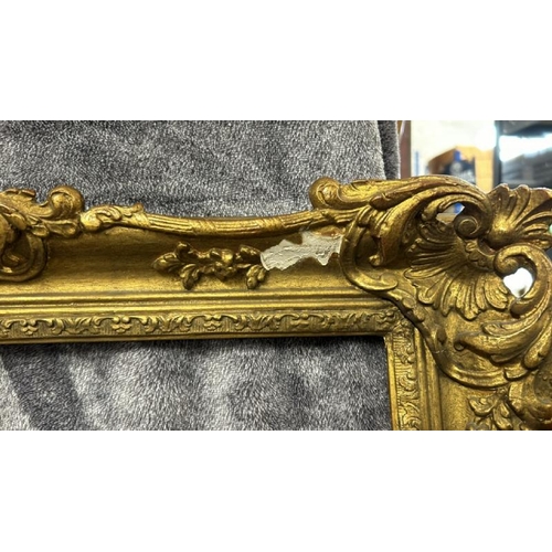 38 - TWO GILT PICTURE FRAMES WITH NAME PLAQUES 