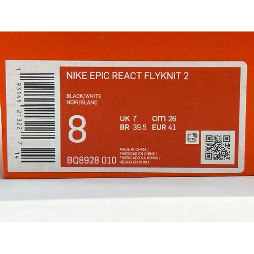 46 - GENTS NEW NIKE EPIC REACT FLYKNIT 2 TRAINERS UK7 / E69