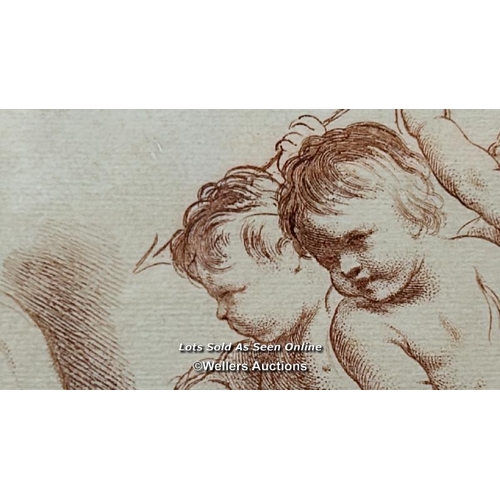 5 - Francesco Bartolozzi, after Guercino, two framed and glazed sepia engravings including 