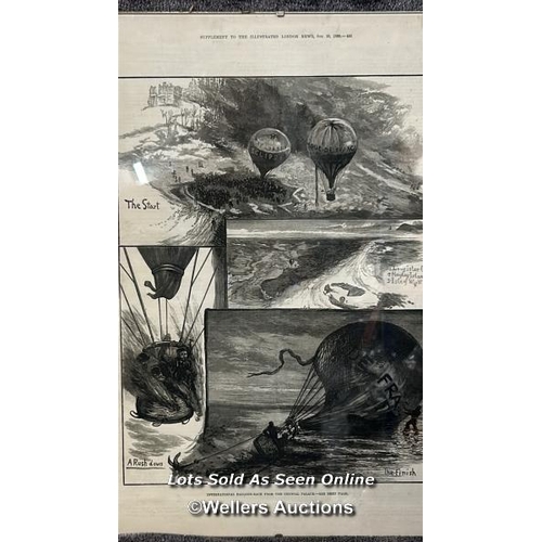 23 - Ballooning interest - Two Illustrated London News supplement pages 1880 and 1885 / AN2