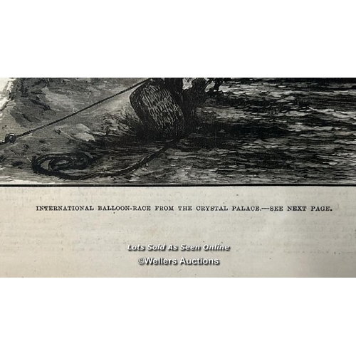 23 - Ballooning interest - Two Illustrated London News supplement pages 1880 and 1885 / AN2