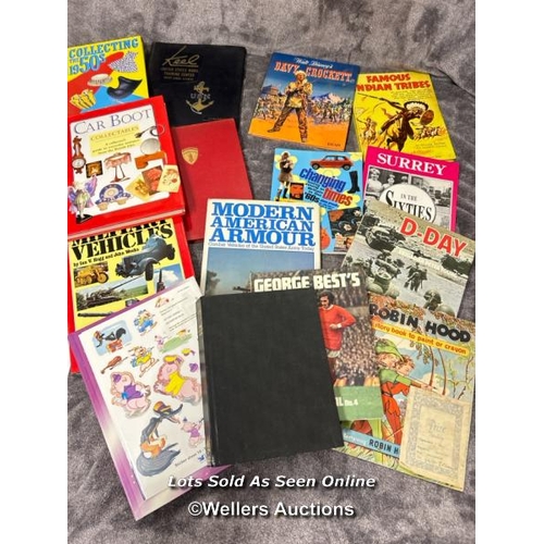 29 - Assorted books and annuals, subjects include military, football and collectables / AN3