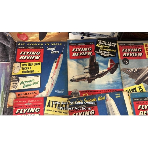 30 - Assorted airforce, WWII and aviation related books and magazines including 1950's & 60's Royal Airfo... 