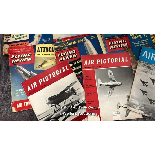 30 - Assorted airforce, WWII and aviation related books and magazines including 1950's & 60's Royal Airfo... 