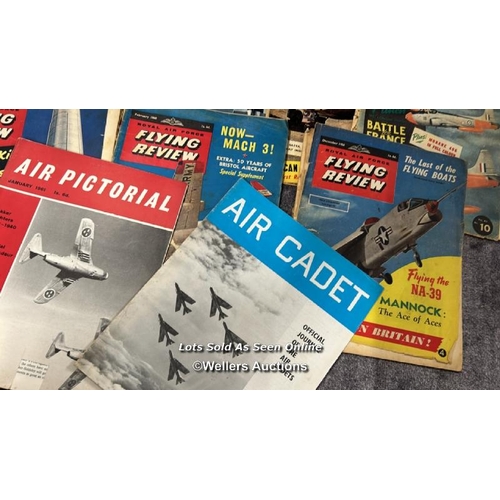 30 - Assorted airforce, WWII and aviation related books and magazines including 1950's & 60's Royal Airfo... 