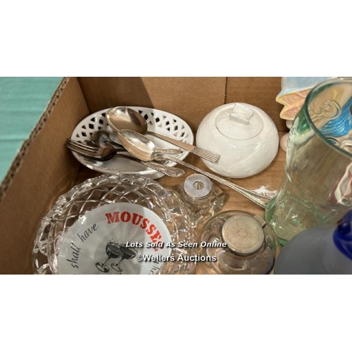 38 - Box of bric-a-brac to include good china and glass items / AN5