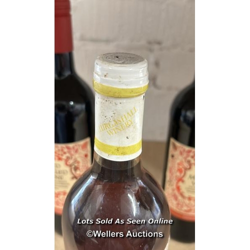 55 - A bottle of Lurgashall Winery Christmas mead, 75cl, 12.5% vol and four bottles of M&S mulled wine, 7... 