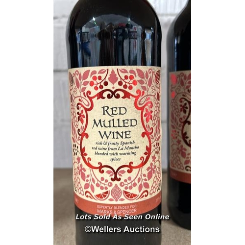 55 - A bottle of Lurgashall Winery Christmas mead, 75cl, 12.5% vol and four bottles of M&S mulled wine, 7... 