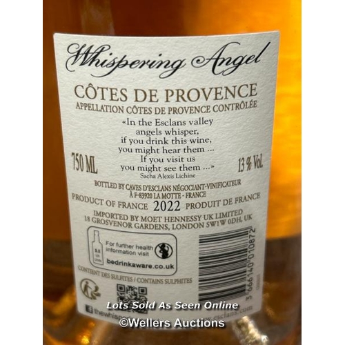 58 - Four bottles of Whispering Angel Cotes de Provence Rose 2022, 750ml, 13 % vol / AN8