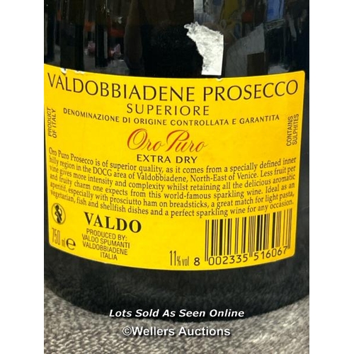 60 - Three assorted bottles of Prosecco including Valdo and La Gioiosa / AN8