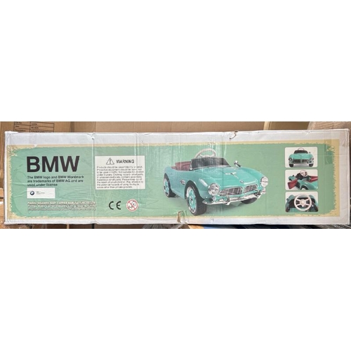 366 - RICCO CLASSIC BMW507  12V AQUA 1, RIDE ON CAR  / RRP: �160 / NEW, MINOR BOX DAMAGE  / MA