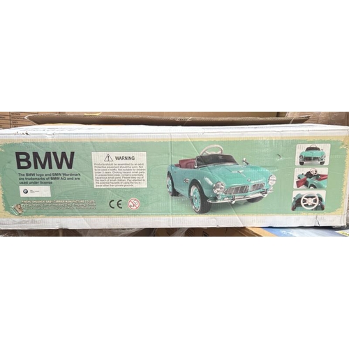 367 - RICCO CLASSIC BMW507  12V AQUA 1 RIDE ON CAR / RRP: �160 / NEW, MINOR BOX DAMAGE  / MA