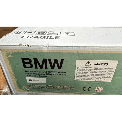 367 - RICCO CLASSIC BMW507  12V AQUA 1 RIDE ON CAR / RRP: �160 / NEW, MINOR BOX DAMAGE  / MA