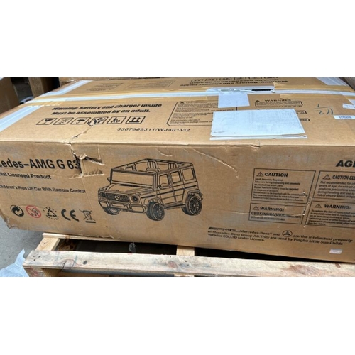 370 - CARZ 4 KIDZ MERCEDES 24V G63 XL WHITE 1 RIDE ON CAR / RRP: �479 / NEW, OPENED BOX, SEE IMAGES  / MA