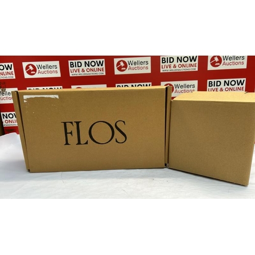 377 - FLOS HIGH BRUSHED BRASS LAMP, 53CM HIGH / RRP: �470 / NEW OPENED BOX  / G10