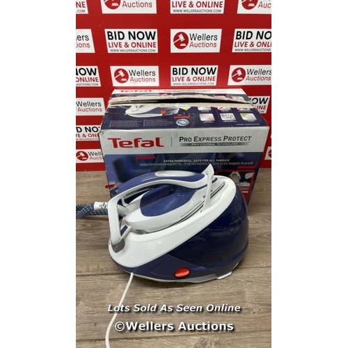 2830 - TEFAL PROEXPRESS PROTECT STEAM GENERATOR IRON, 7.5-BAR HIGH PRESSURE, 560G/MIN STEAM BOOST, 135G/MIN... 