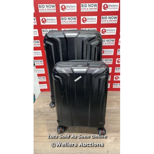 2996 - SAMSONITE ENDURE 2PC. HARDSIDE LUGGAGE SET / SIGNS OF USE / BOTH CASES CRACKED / COMBINATION LOCKED ... 