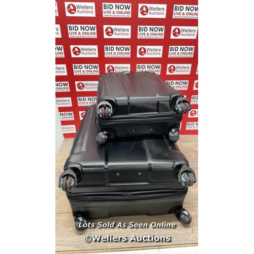 2996 - SAMSONITE ENDURE 2PC. HARDSIDE LUGGAGE SET / SIGNS OF USE / BOTH CASES CRACKED / COMBINATION LOCKED ... 