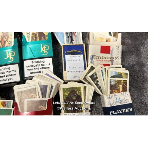 77 - A large collection of Brooke Bond tea cards in cigarette boxes, including some complete sets and spa... 