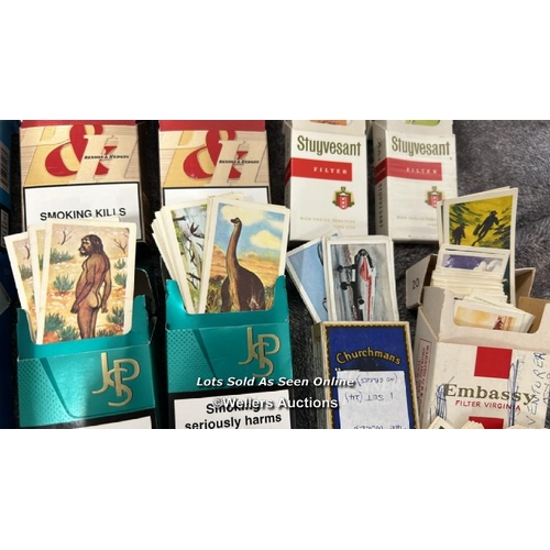 77 - A large collection of Brooke Bond tea cards in cigarette boxes, including some complete sets and spa... 