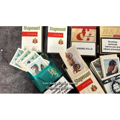 77 - A large collection of Brooke Bond tea cards in cigarette boxes, including some complete sets and spa... 