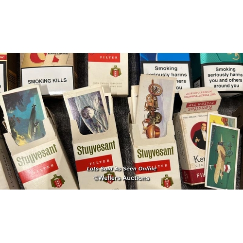 77 - A large collection of Brooke Bond tea cards in cigarette boxes, including some complete sets and spa... 