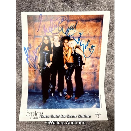 79 - A Virgin records promotional photo signed by four of The Spice Girls / AN11