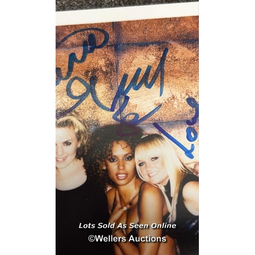 79 - A Virgin records promotional photo signed by four of The Spice Girls / AN11