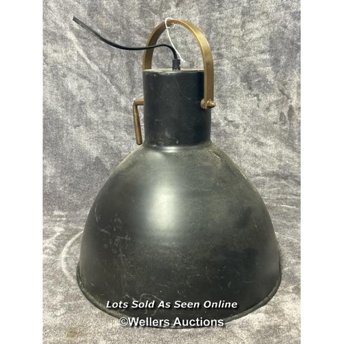 83 - A vintage industrial ceiling light, 39.5cm diameter, 48cm high / AN13