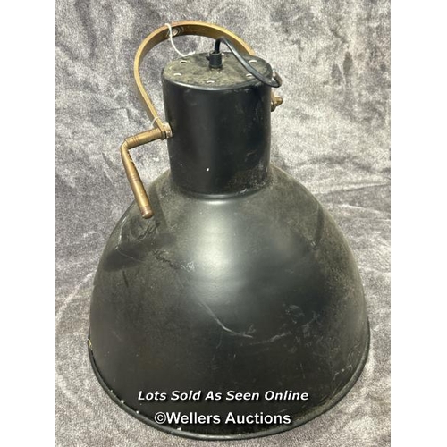 83 - A vintage industrial ceiling light, 39.5cm diameter, 48cm high / AN13