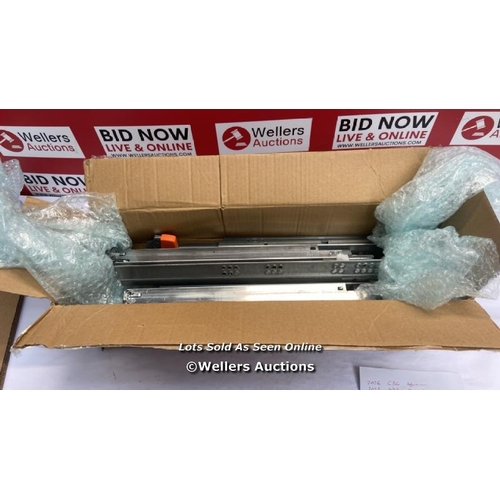 2056 - BLUM 560H TANDEM PLUS BLUMOTION FULL EXTENSION 350 MM INCLUDING COUPLINGS, SILVER / G36