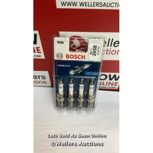 2058 - BOSCH FQR8LEU2 (N40) - SPARK PLUGS NICKEL - SET OF 4 / G36