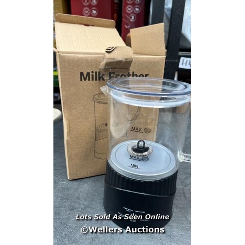 2099 - OMISOON 4 IN 1 ELECTRIC MILK FROTHER 400 ML, AUTOMATIC MILK FROTHER INDUCTION 500 W, AUTOMATIC SHUT-... 