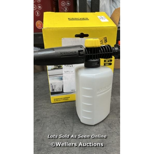 2101 - KARCHER FJ6 FOAM NOZZLE - PRESSURE WASHER ACCESSORY,MULTI,0.6L / APPEARS NEW, OPEN BOX / G40