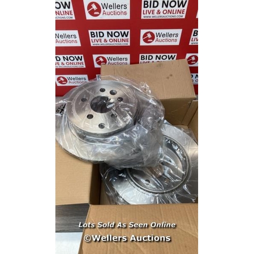 2124 - BOSCH BD1372 BRAKE DISCS - FRONT AXLE - ECE-R90 CERTIFIED - 1 SET OF 2 DISCS / APPEARS NEW, OPEN BOX... 