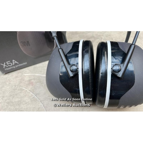 2175 - 3M PELTOR X5A EAR DEFENDERS WITH HEADBAND, EARMUFFS FOR RELIABLE HEARING PROTECTION AGAINST HIGH NOI... 