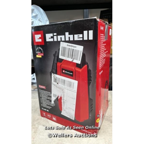 2181 - EINHELL HIGH-PRESSURE CLEANER TC-HP 90 (1200 W, MAX. 90 BAR, OUTPUT MAX. 372 L/H, CARRY-HANDLE, WATE... 