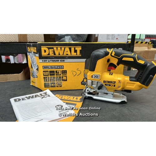 2197 - DEWALT DCS334N-XJ CORDLESS JIGSAW - XR 18V BRUSHLESS YELLOW - BARE UNIT / G61