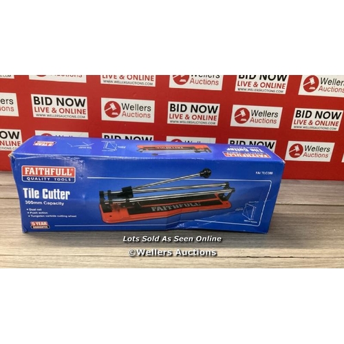 2230 - FAITHFULL FAITLC300 WALL AND FLOOR TILE CUTTER 300MM (12IN) SQUARE, 210MM DIAGONAL, 10MM THICK CUTTI... 