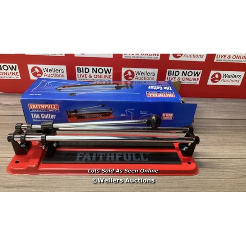 2230 - FAITHFULL FAITLC300 WALL AND FLOOR TILE CUTTER 300MM (12IN) SQUARE, 210MM DIAGONAL, 10MM THICK CUTTI... 