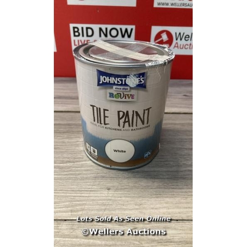 2237 - JOHNSTONE'S REVIVE - TILE PAINT - WHITE - UPCYCLING PAINT - GLOSS FINISH 750 ML / G74