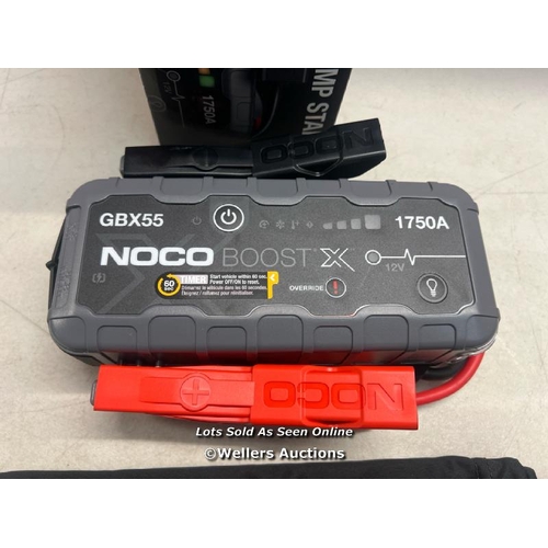 2298 - NOCO BOOST X GBX55 12V ULTRASAFE PORTABLE LITHIUM CAR JUMP STARTER, HEAVY-DUTY BATTERY BOOSTER POWER... 