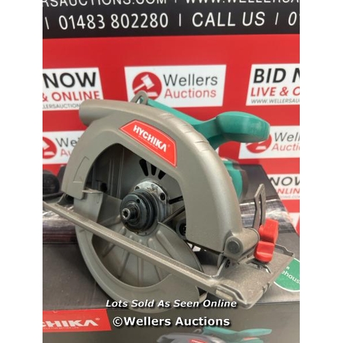 2304 - CIRCULAR SAW, 1300W HYCHIKA ELECTRIC SAW 4500RPM, HIGH POWER MOTOR, 24T BLADE(185MM), CUTTING DEPTH ... 