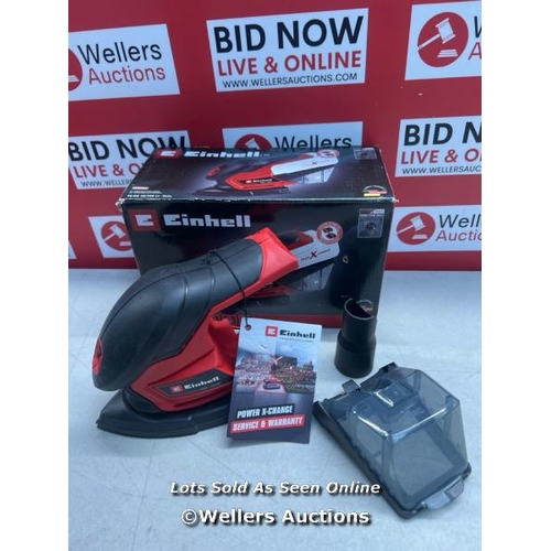 2309 - EINHELL POWER X-CHANGE CORDLESS DETAIL SANDER - 18V ELECTRIC SANDER FOR WOOD, PLASTER AND METAL - TE... 